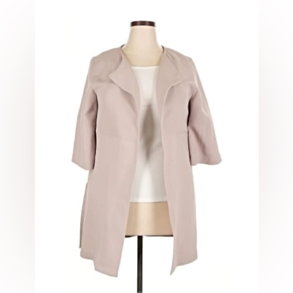 H&M Mauve Open-Front Draped Blazer